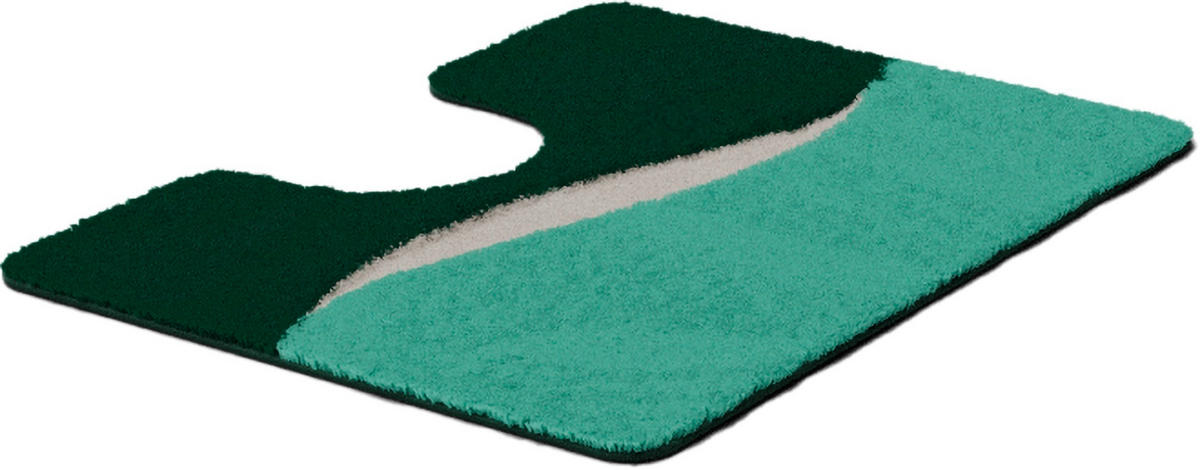 WC-VORLEGER Mintgrün 50/60 cm  - Mintgrün, Basics, Kunststoff/Textil (50/60cm) - Grund