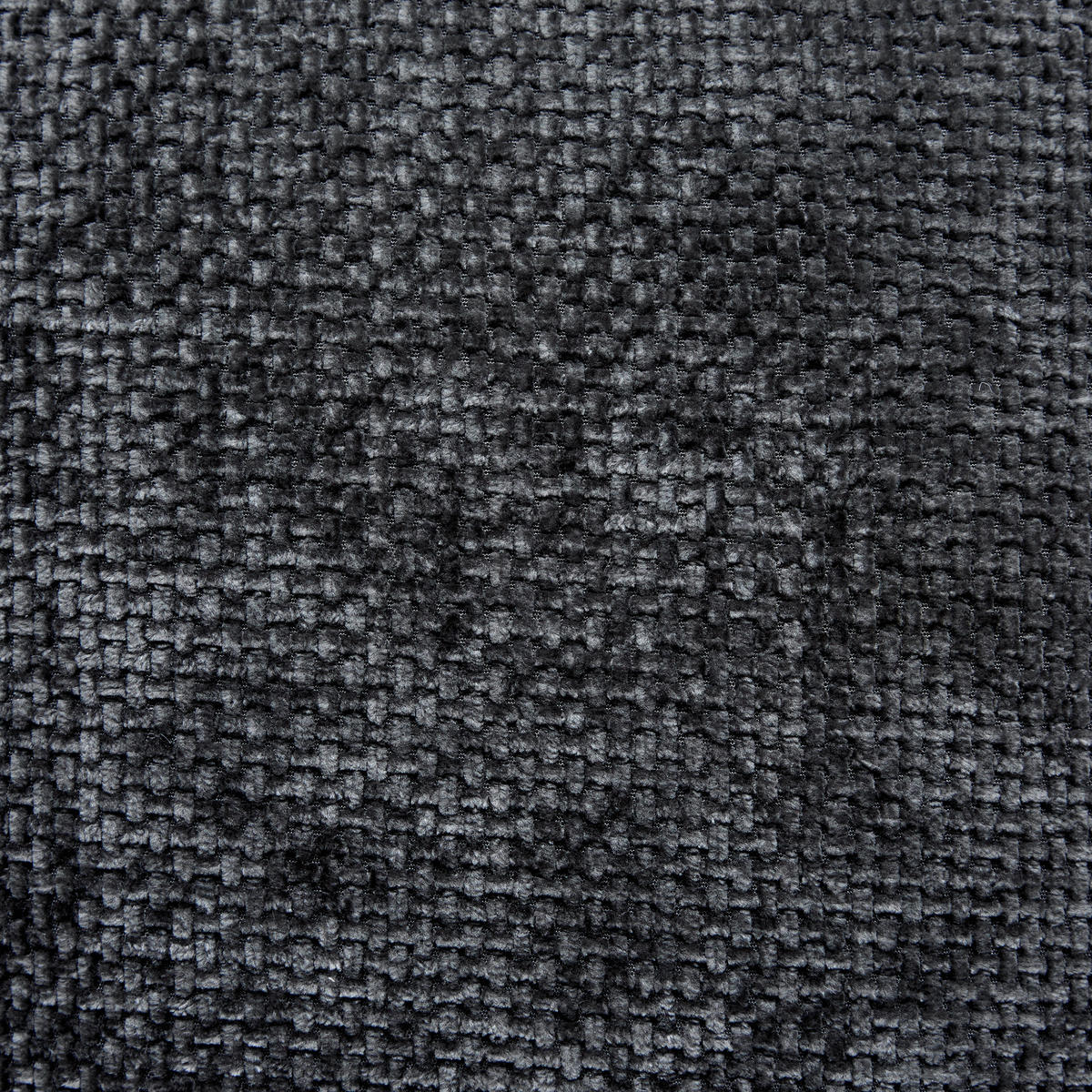 ECKSOFA Flachgewebe Graphitfarben  - Schwarz Hochglanz/Graphitfarben, Modern, Textil/Metall (166/93/273cm) - MID.YOU