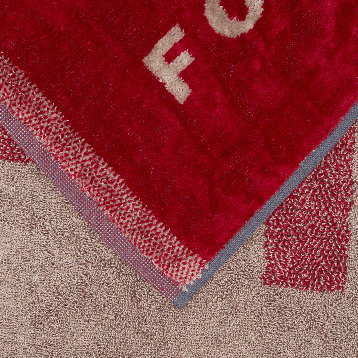 FROTTIERSET SMILE Rot 2-teilig  - Rot, Basics, Textil - Diesel