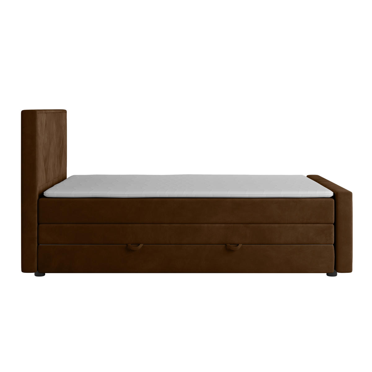 BOXSPRINGBETT 140/200 cm  in Braun  - Braun, MODERN, Holz/Kunststoff (140/200cm) - MID.YOU