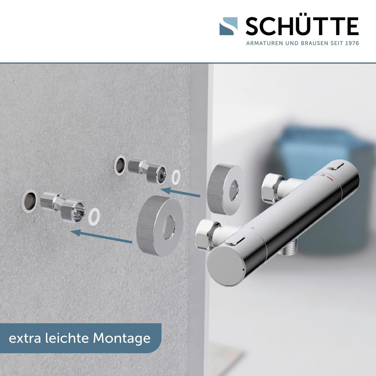 DUSCHARMATUR  - Chromfarben, Design, Metall (28/4/9,5cm) - Schütte