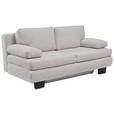 SCHLAFSOFA Macy in Hellgrau  - Wengefarben/Hellgrau, Design, Holz/Textil (203/94/100cm) - Novel