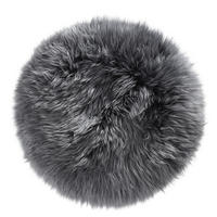 SITZKISSEN 34 cm  - Anthrazit, KONVENTIONELL, Textil/Fell (34cm) - Esposa