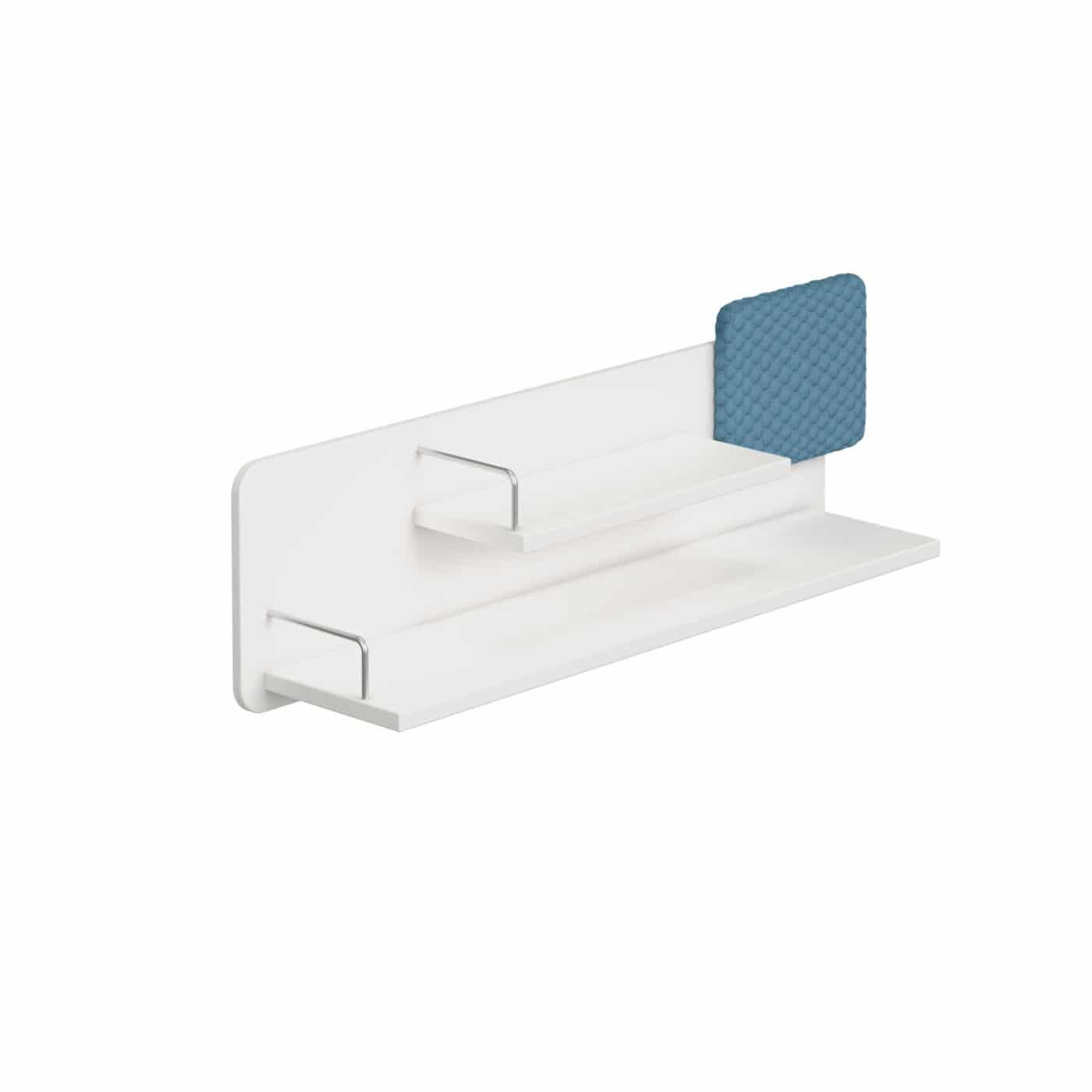 FALIPOLC 105,5/33,8/23,6 cm  - világoskék/fehér, Konventionell, faalapú anyag/textil (105,5/33,8/23,6cm) - Paidi