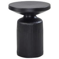 BEISTELLTISCH Schwarz rund  - Schwarz, Design, Metall (40/30cm) - MID.YOU