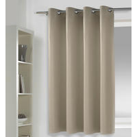 ZÁVĚS S OČKY, neprůsvitné, 135/175 cm - šedavě hnědá, Basics, plast (135/175cm) - Esposa