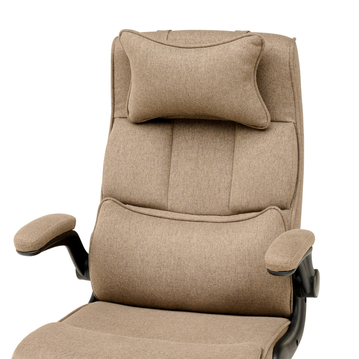 CHEFSESSEL  in Webstoff Braun  - Schwarz/Braun, MODERN, Kunststoff/Textil (62/112-122/65cm) - MID.YOU