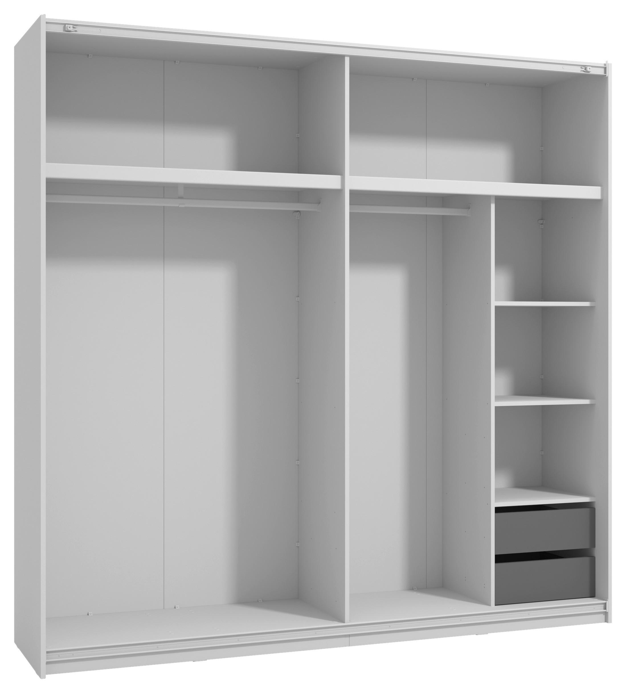 ZÁSUVKOVÝ DIEL, sivá, 44/38/41,5 cm - sivá, Konventionell, kompozitné drevo (44/38/41,5cm) - Xora