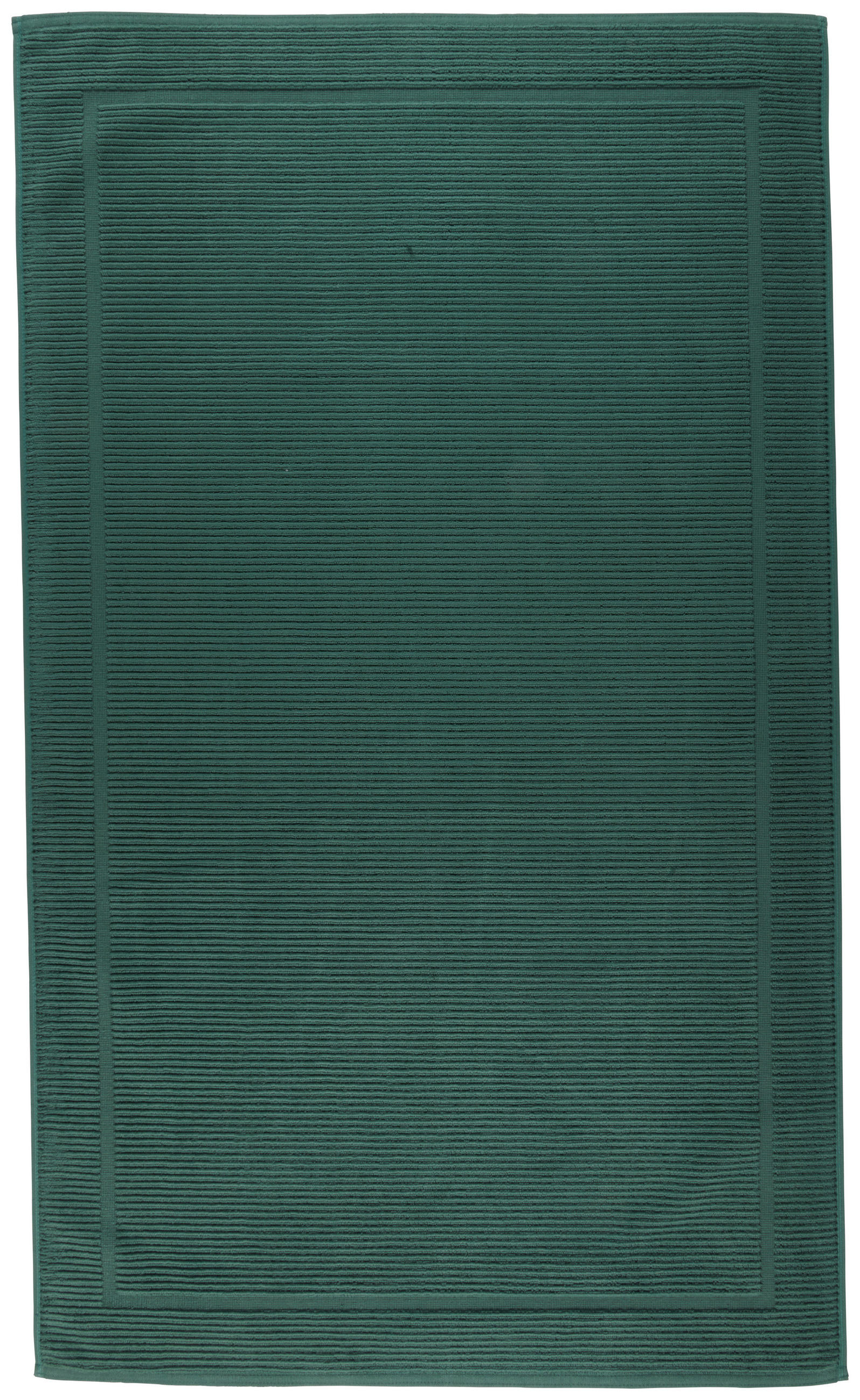 BADEMATTE Dunkelgrün 70/120 cm  - Dunkelgrün, Basics, Textil (70/120cm) - Bio:Vio