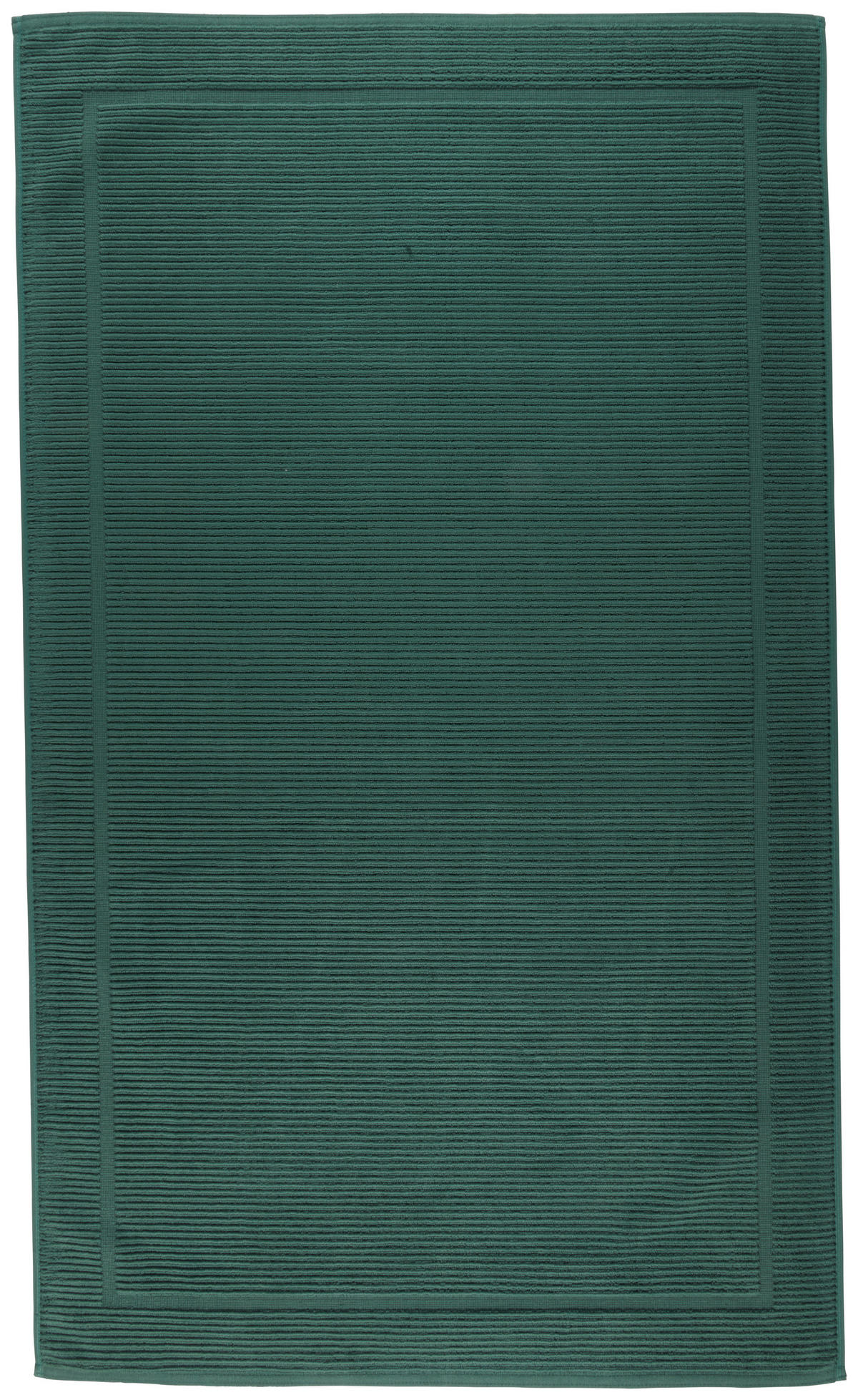 BADEMATTE Dunkelgrün 70/120 cm  - Dunkelgrün, Basics, Textil (70/120cm) - Bio:Vio