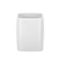 ZAHNPUTZBECHER Cubic  - Weiß, Basics, Keramik (7,6/9,5cm) - Kleine Wolke
