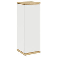 BLUMENSTÄNDER Holzwerkstoff  - Weiß/Eiche Artisan, KONVENTIONELL, Holzwerkstoff (30/86/30cm) - Xora