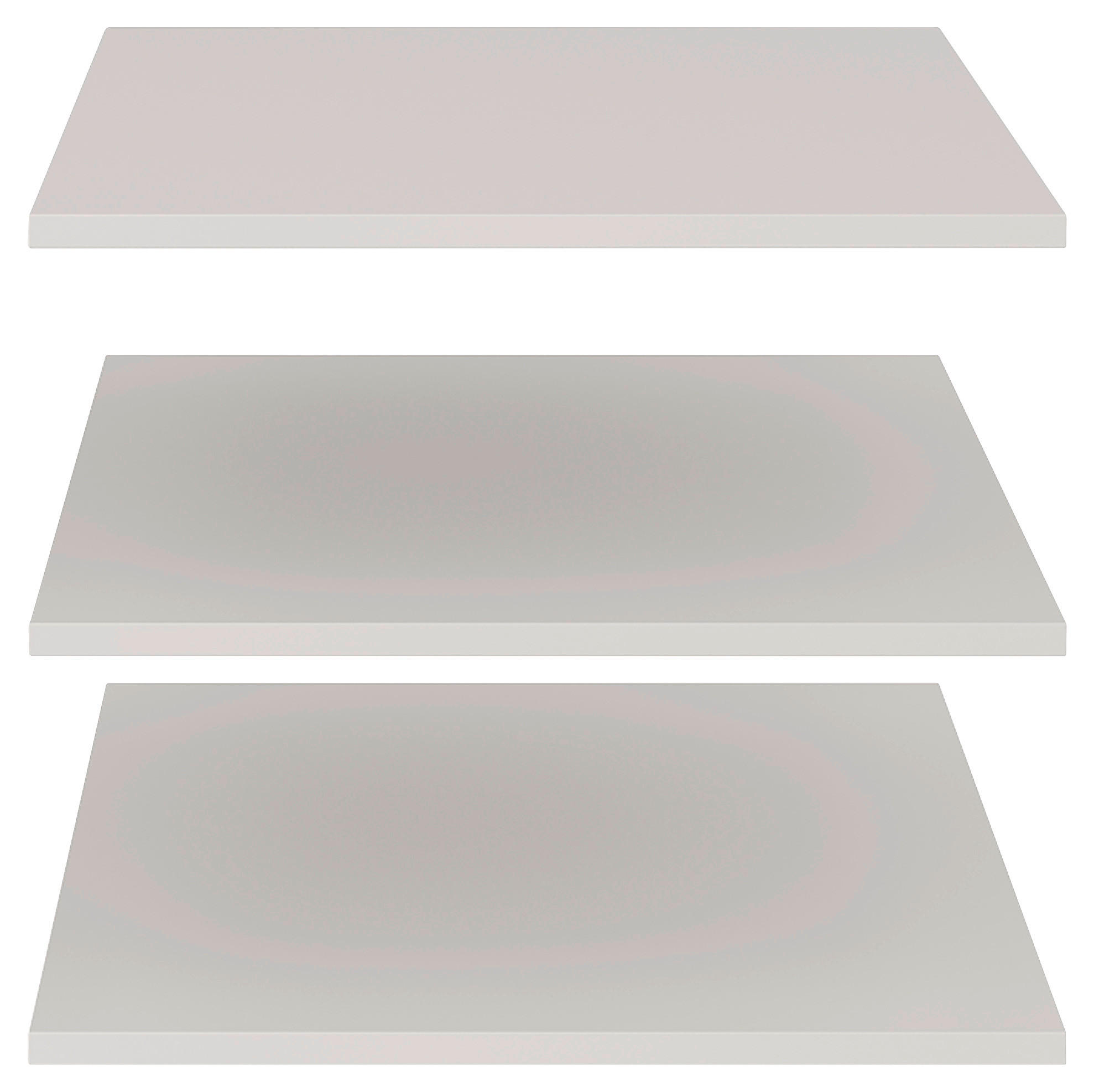 SADA VKLADACÍCH POLÍC, svetlosivá, 48,7/54,4/1,6 cm - svetlosivá, Modern, kompozitné drevo (48,7/54,4/1,6cm) - Dieter Knoll