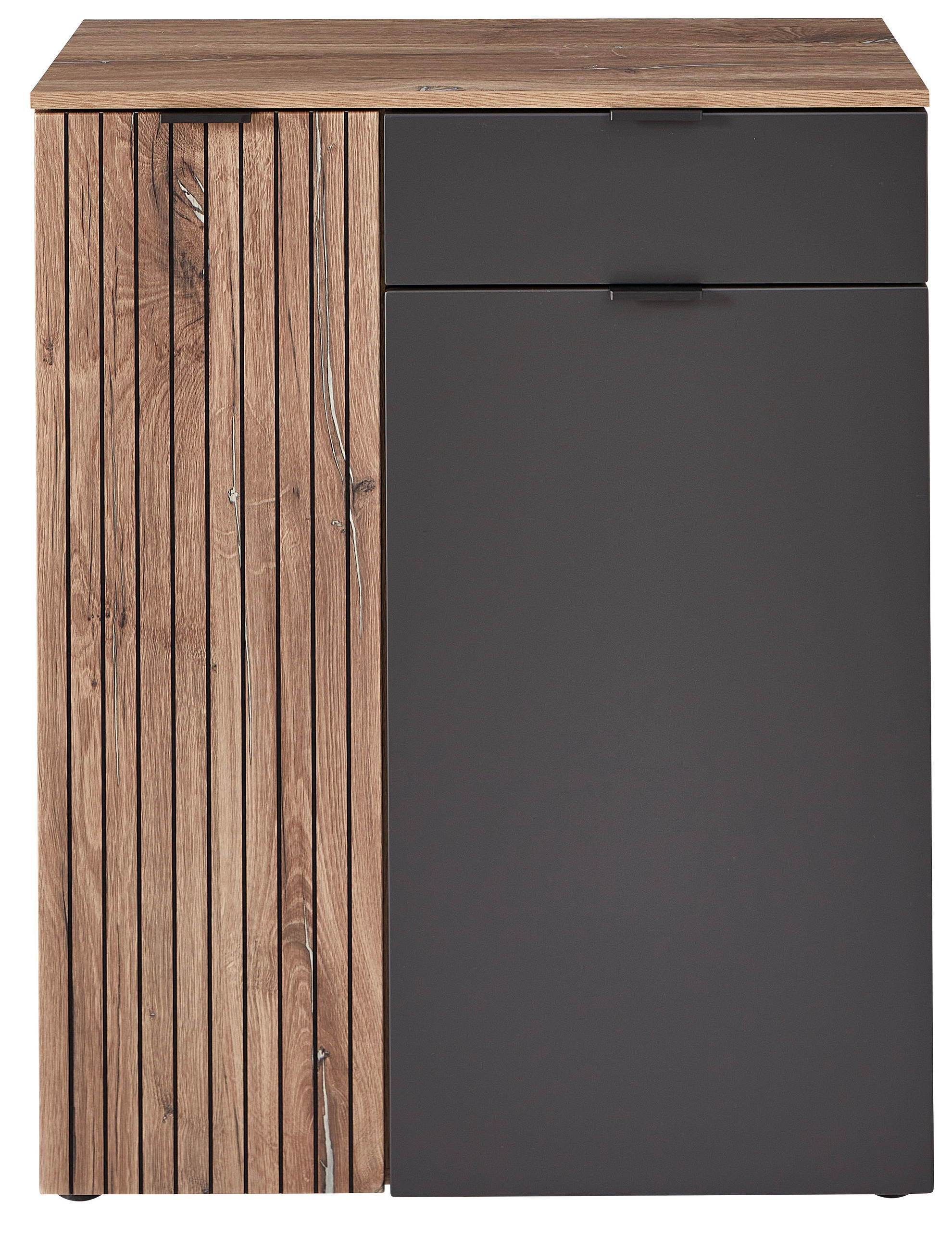 OMARA ZA ČEVLJE siva, barve hrasta - srebrne barve/siva, Moderno, kovina/umetna masa (82/103/38cm) - MID.YOU