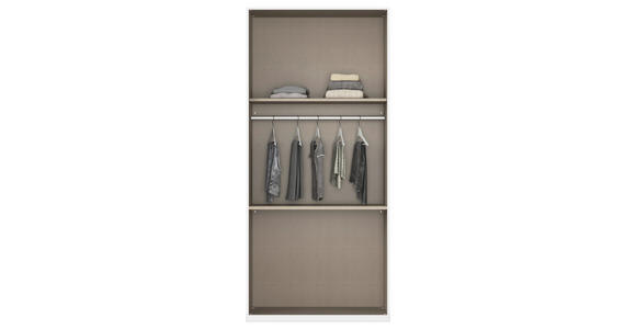DREHTÜRENSCHRANK 101/197/60 cm 2-türig Weiß - Weiß, Design, Holzwerkstoff/Kunststoff (101/197/60cm) - Novel