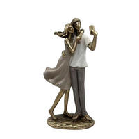 SZOBOR - többszínű/aranyszínű, Basics, műanyag (25,5/8,5/12cm)