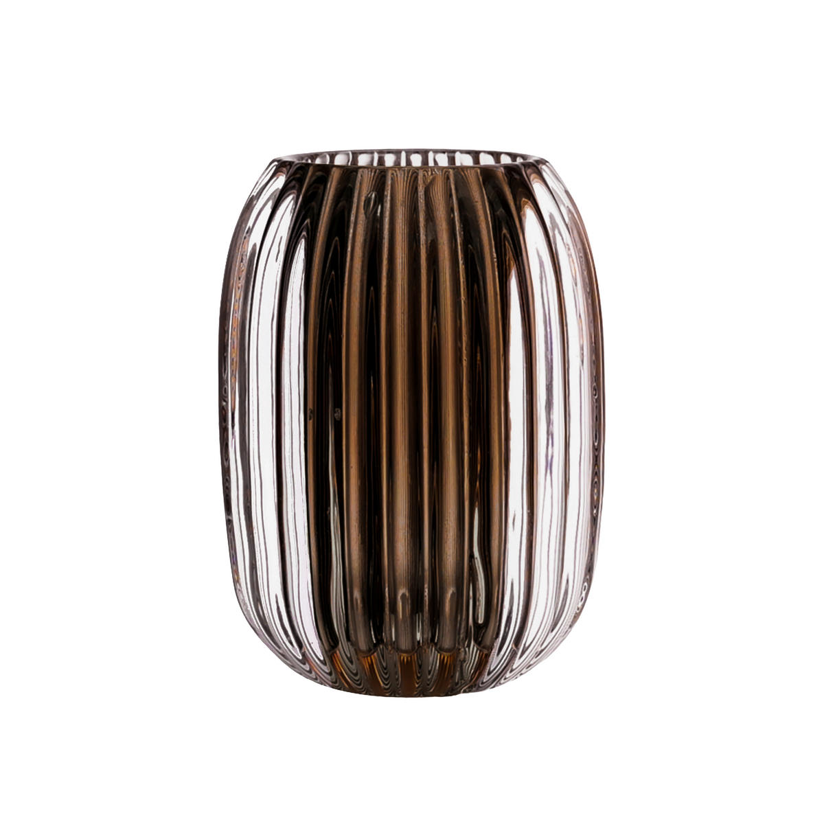 LJUSSTAKE  - grå, Trend, glas (9,4/13cm) - Ambia Home