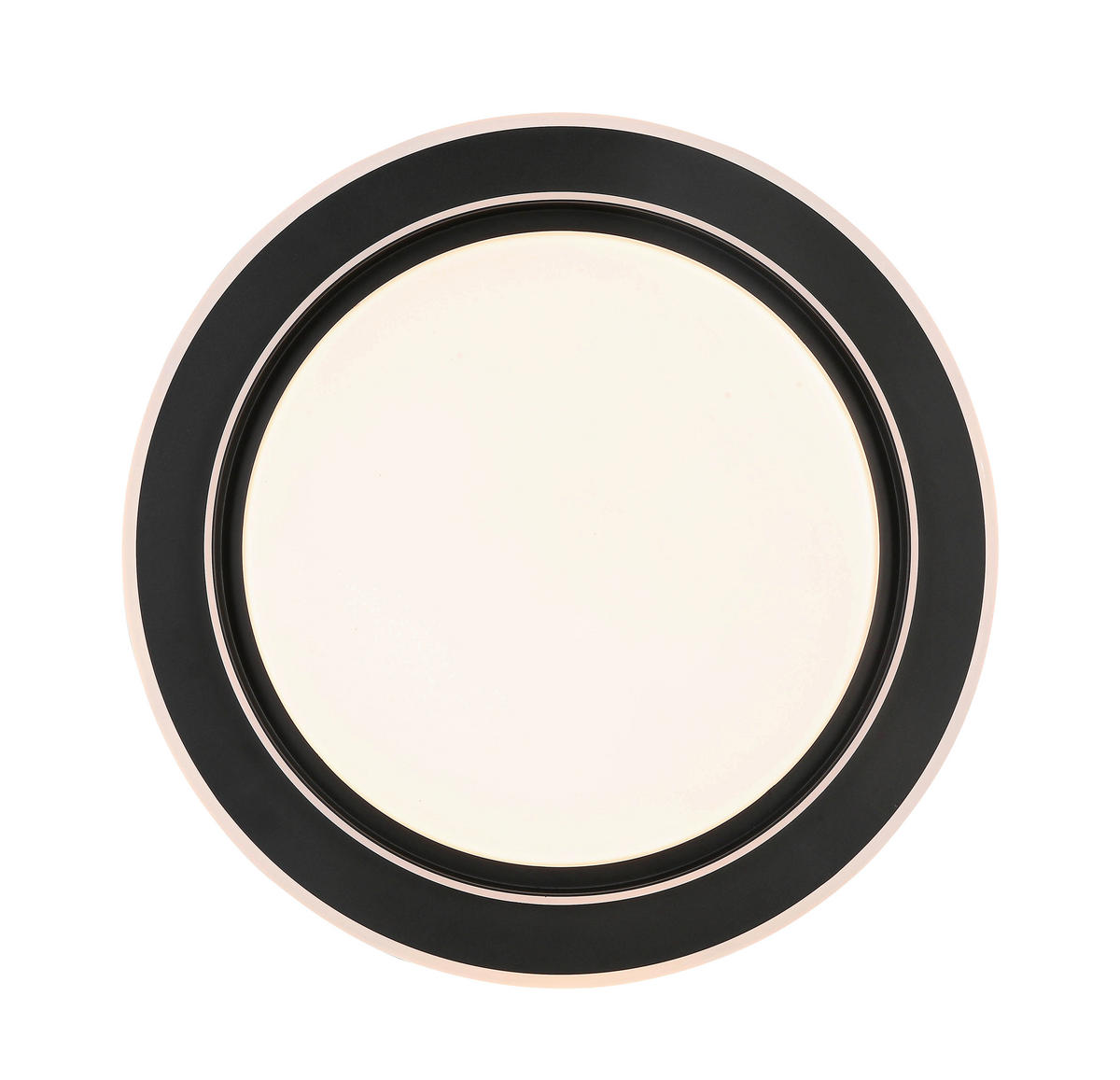 LED PLAFONJERA  - bela/crna, Trendi, metal/plastika (49/6cm) - Novel