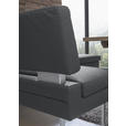 ECKBANK 200/158 cm  in Grau, Edelstahlfarben  - Edelstahlfarben/Grau, Design, Textil/Metall (200/158cm) - Dieter Knoll