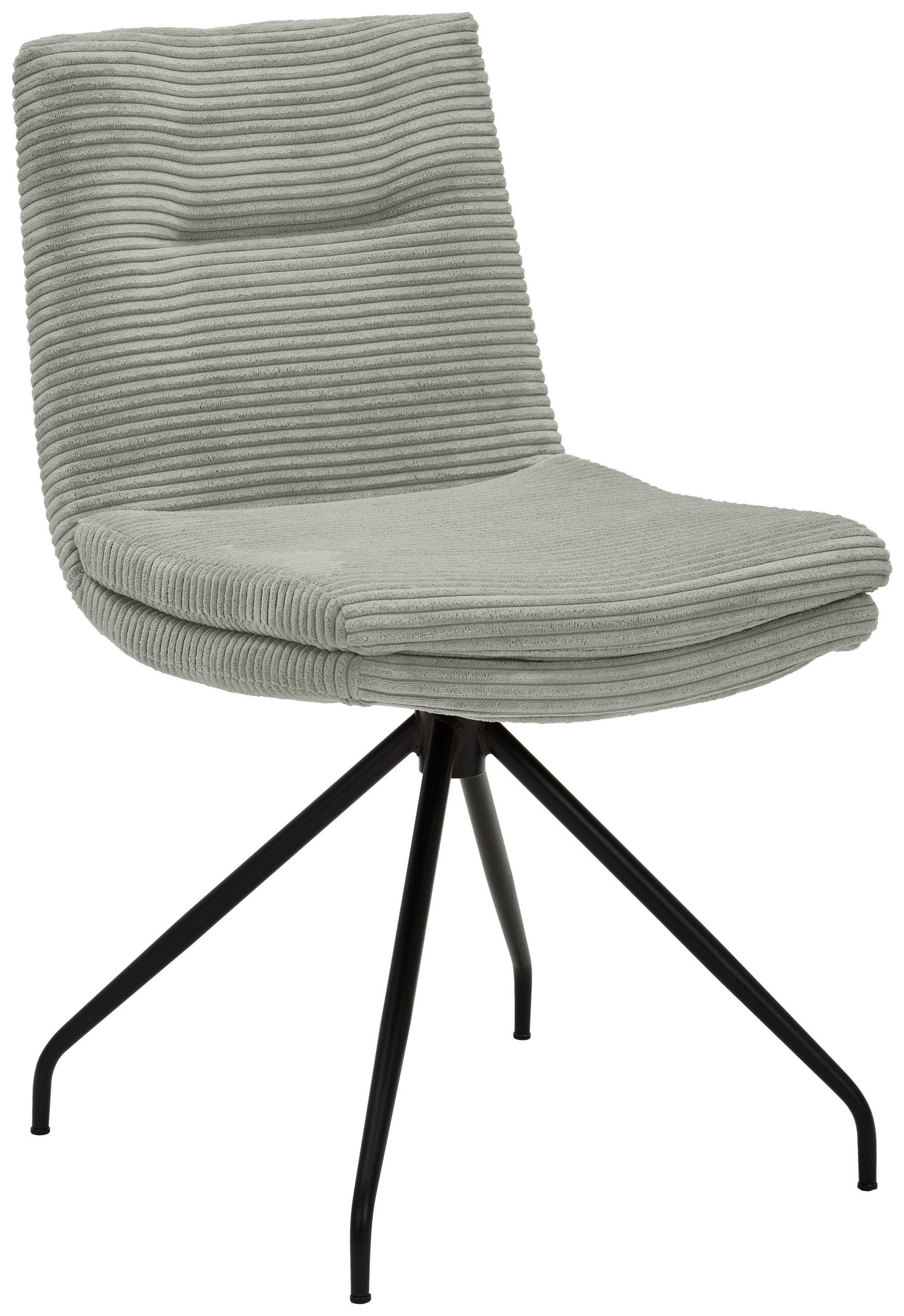 STUHL - Greige/Schwarz, Design, Textil/Metall (50/85/64cm) - Musterring