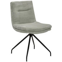STUHL - Greige/Schwarz, Design, Textil/Metall (50/85/64cm) - Musterring