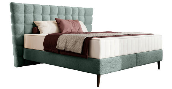 BOXSPRINGBETT 160/200 cm in Grün - Schwarz/Grün, Design, Holz/Holzwerkstoff (160/200cm) - Esposa