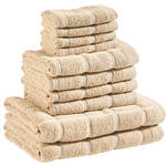 FROTTIERSET Braun 10-teilig  - Braun, Textil (30/50cm) - Esposa