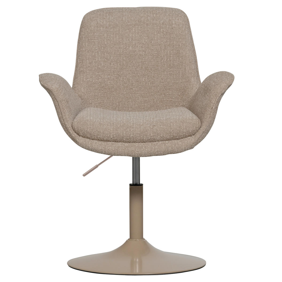 ARMLEHNSTUHL   Webstoff  - Sandfarben, MODERN, Textil/Metall (70/90/66cm) - Livetastic