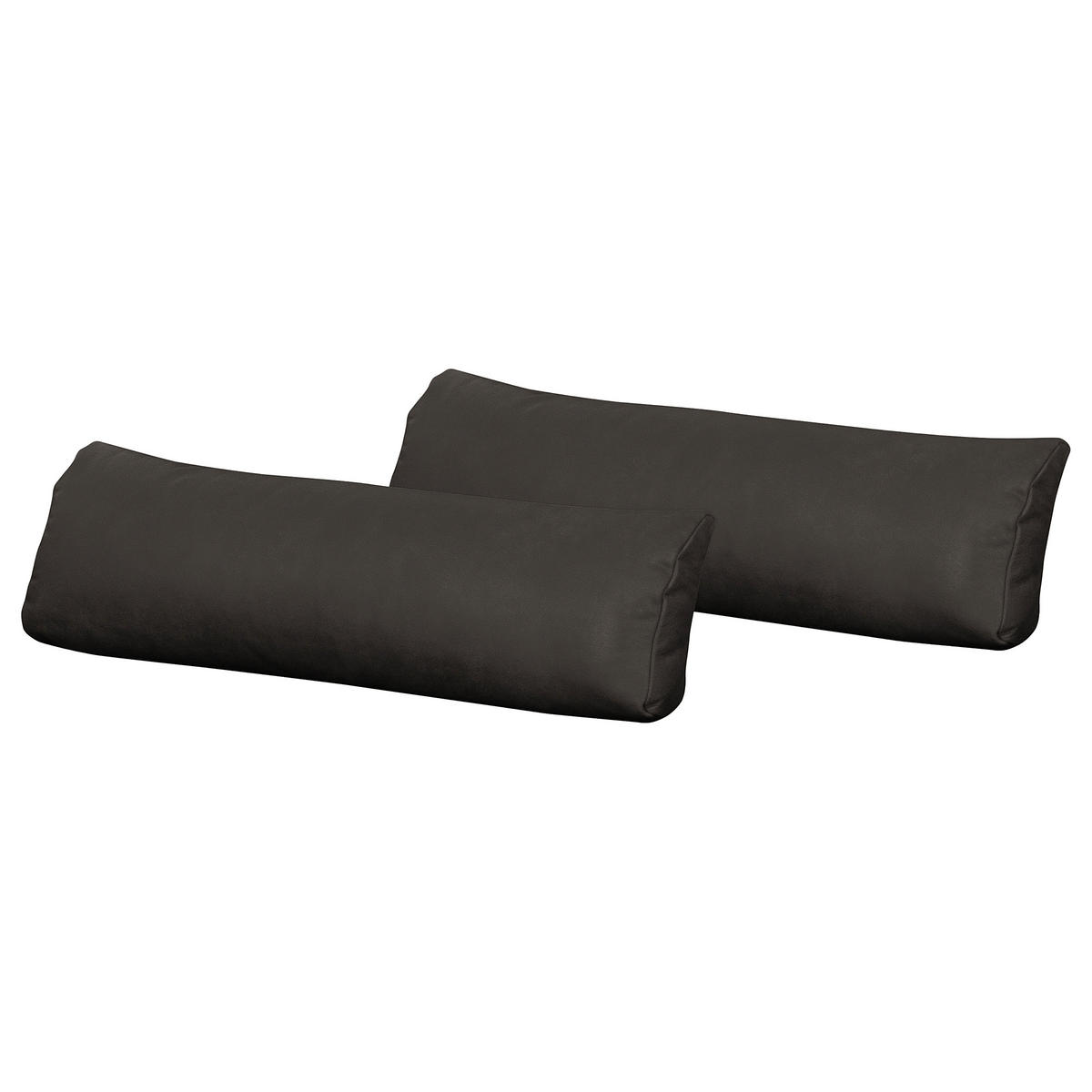3-SITZER-SOFA  in Echtleder Dunkelgrau   - Dunkelgrau/Beige, Design, Leder/Kunststoff (300/85/123cm) - Livetastic