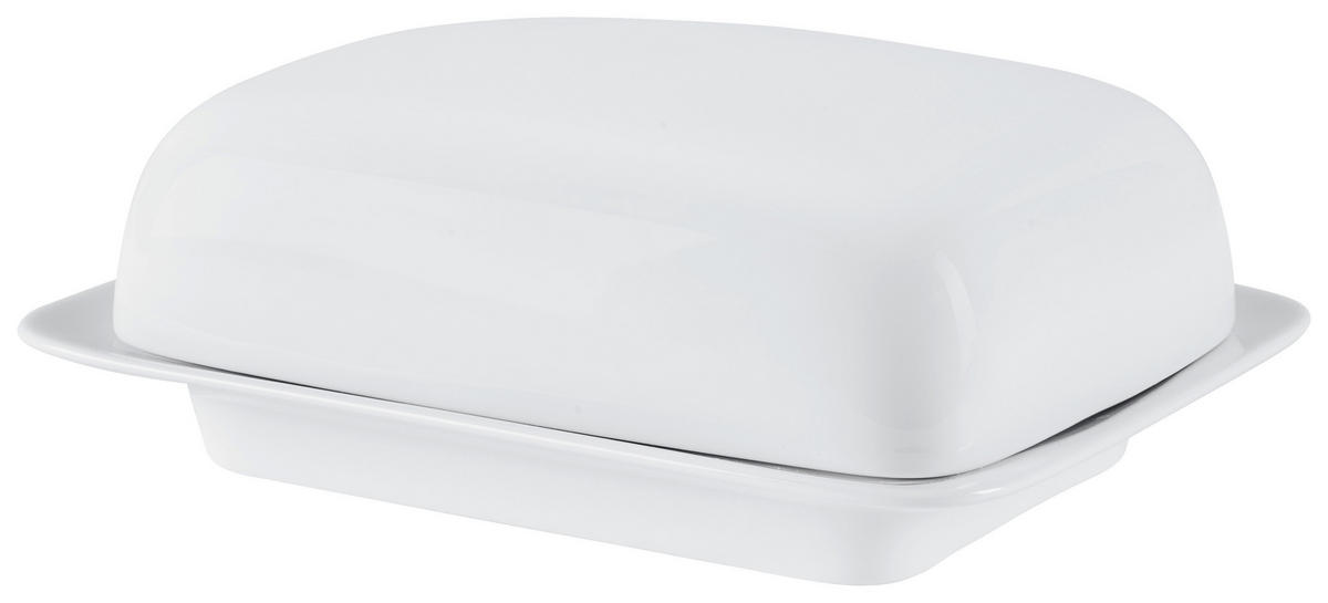 DÓZA NA MASLO porcelán keramika  - biela, Design, keramika (18,4/14,7/6,5cm) - Seltmann Weiden