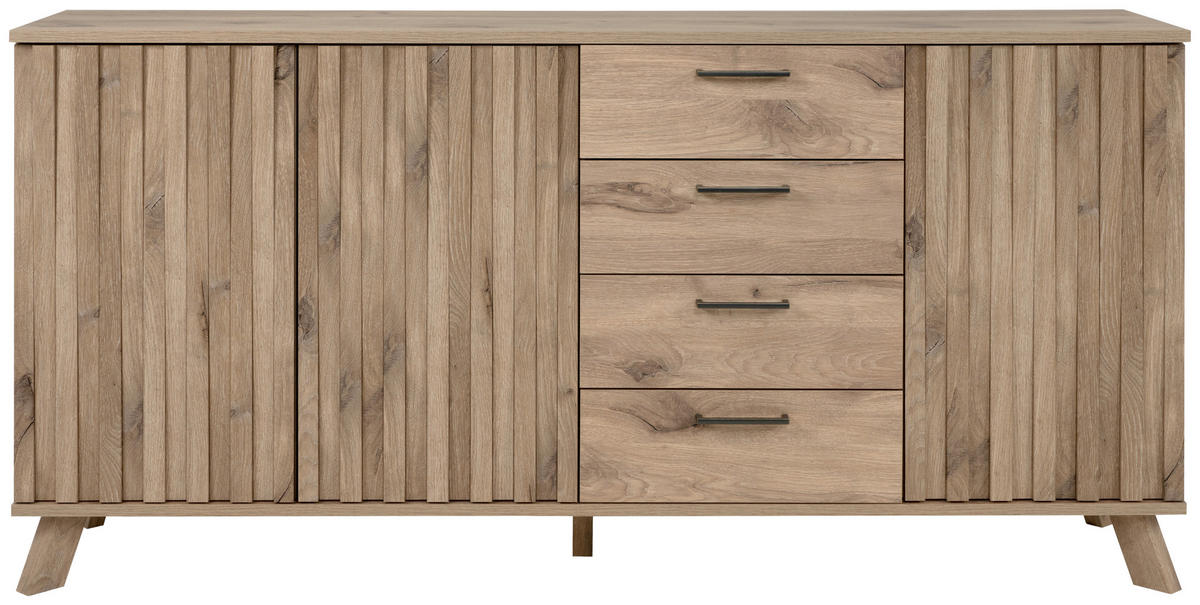 SIDEBOARD  in 175/85/40 cm  - Eichefarben, LIFESTYLE, Holzwerkstoff/Metall (175/85/40cm) - MID.YOU
