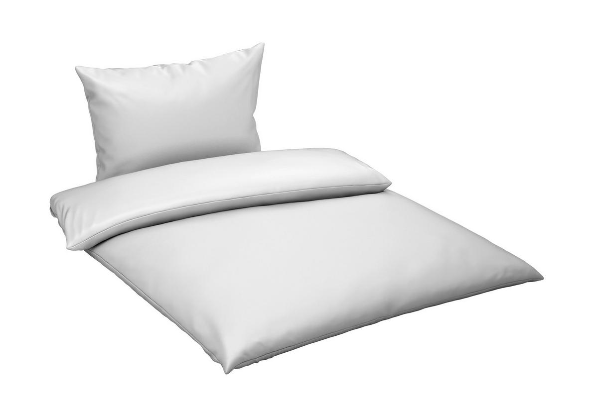 POSTELJINA TANJA 200/200 cm saten bela  - bela, Osnovno, tekstil (200/200cm) - Novel