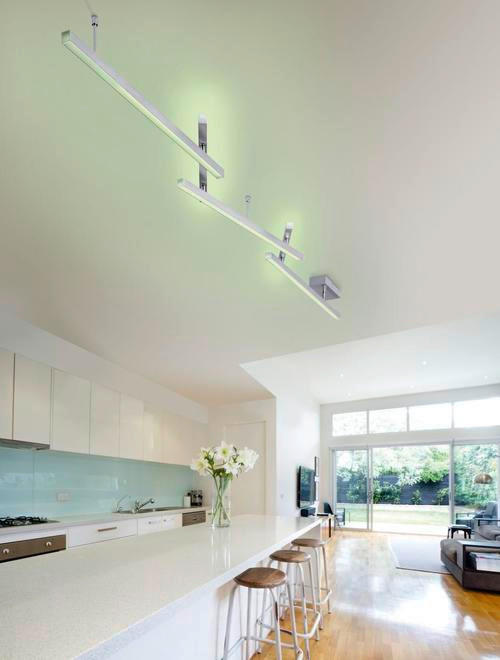 SMARTHOME LED-DECKENLEUCHTE  242/12/10 cm   - Alufarben/Grau, Trend, Metall (242/12/10cm) - Trio Leuchten