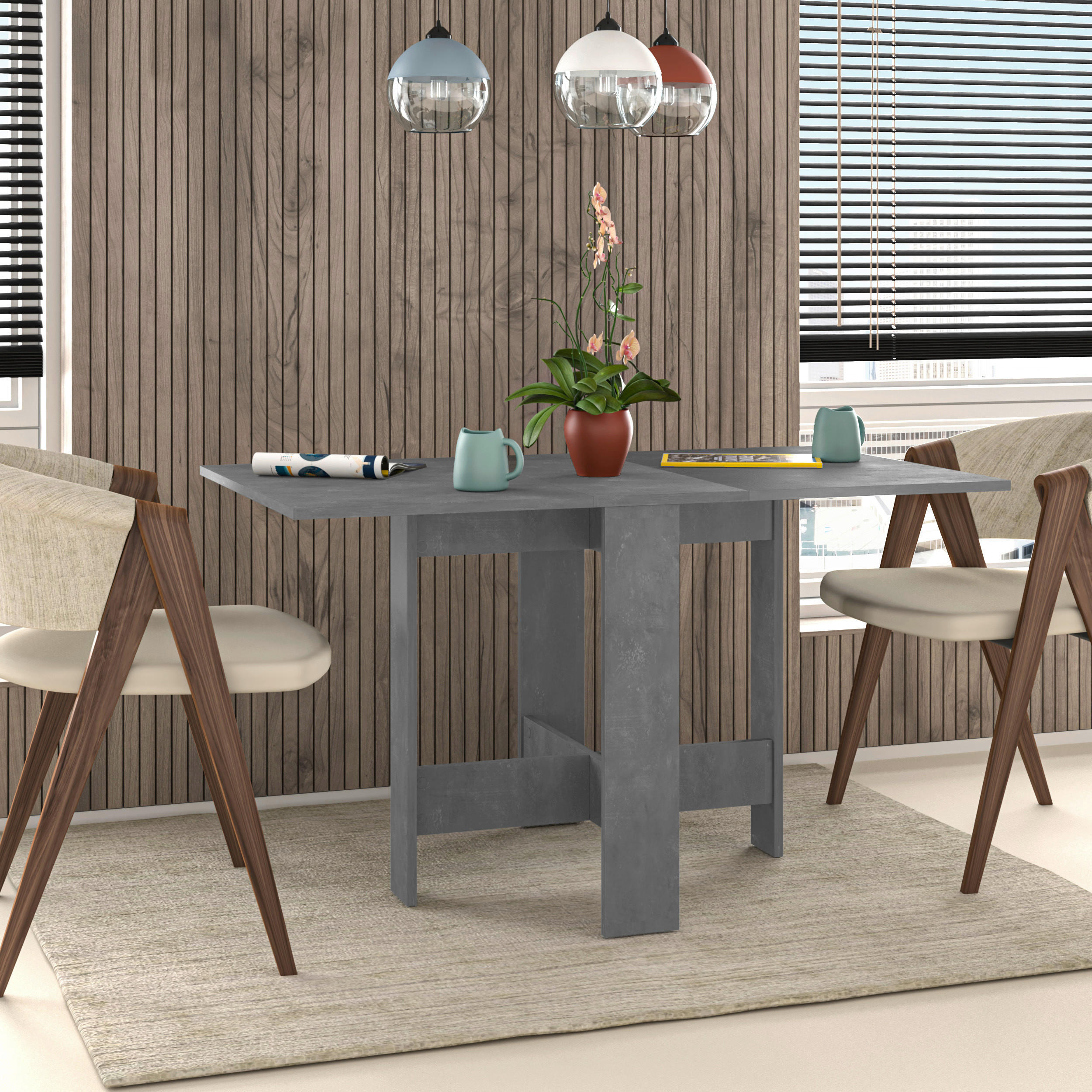 ESSTISCH rechteckig Grau  - Grau, Design, Holzwerkstoff (130/76/73cm) - Livetastic