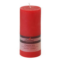 STUMPENKERZE 6,8/15 cm  - Rot, Basics (6,8/15cm) - Steinhart