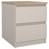 NACHTSCHRANK 40,4/49,5/50 cm  - Kaschmir/Eichefarben, Basics, Holzwerkstoff (40,4/49,5/50cm) - Boxxx