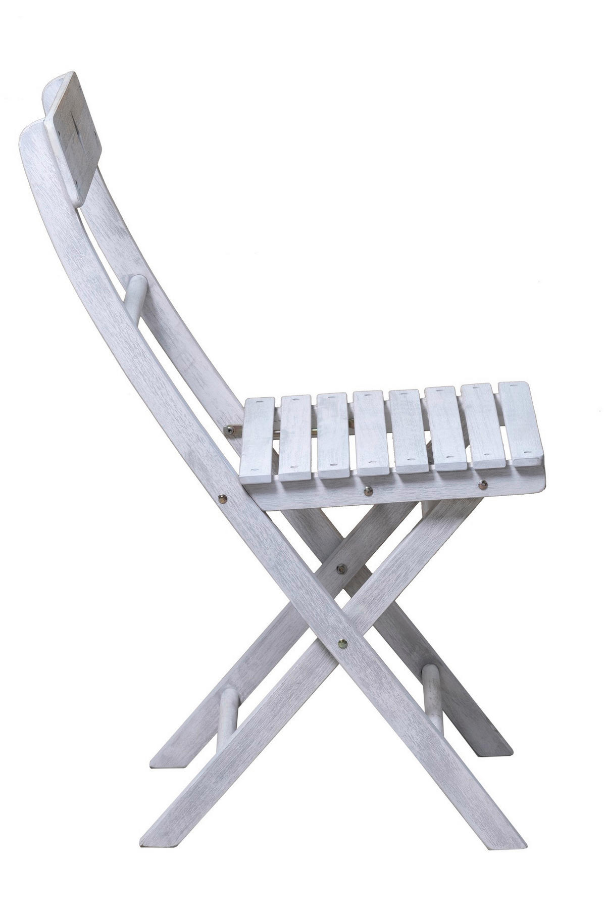 BALKONSET  3-teilig  - Grau, Natur, Holz - Livetastic