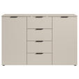 SIDEBOARD  in 135/90/40 cm  - Kaschmir/Schwarz, Basics, Holzwerkstoff/Kunststoff (135/90/40cm) - Carryhome
