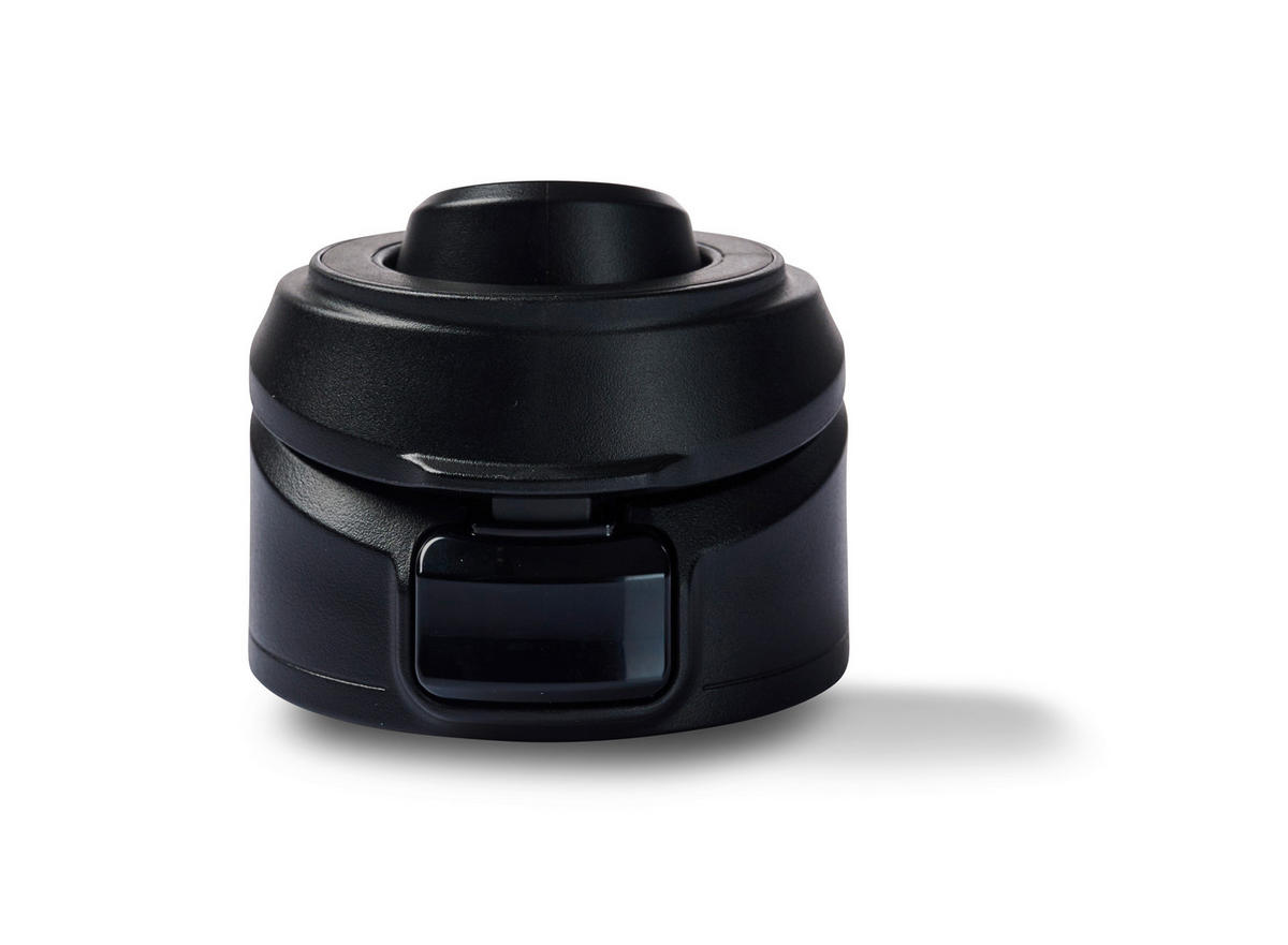 ISOLIERFLASCHE 0.71 l  - Schwarz, Trend, Kunststoff/Metall (7,5/26,5cm) - Homeware Profession.