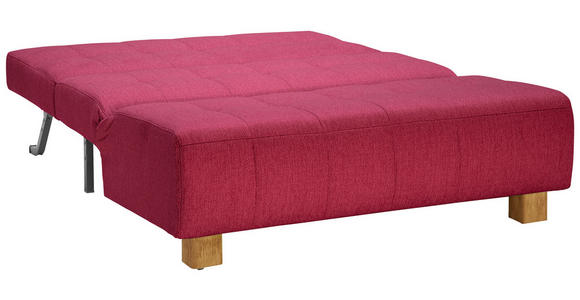 SCHLAFSOFA Flachgewebe Rot  - Rot/Naturfarben, Design, Holz/Textil (145/92/102cm) - Novel