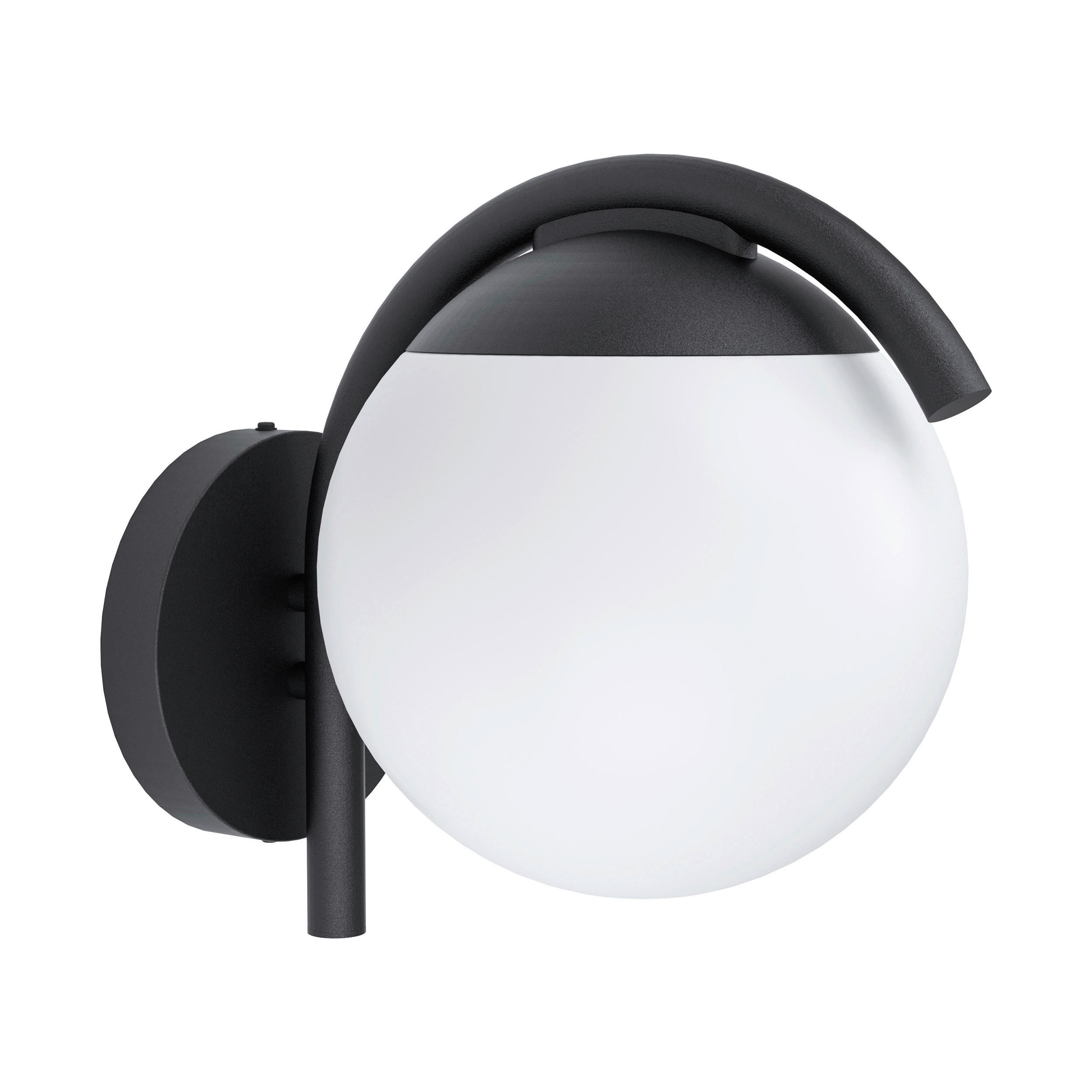 WANDLEUCHTE - Schwarz/Weiß, Basics, Kunststoff/Metall (20cm) - Eglo