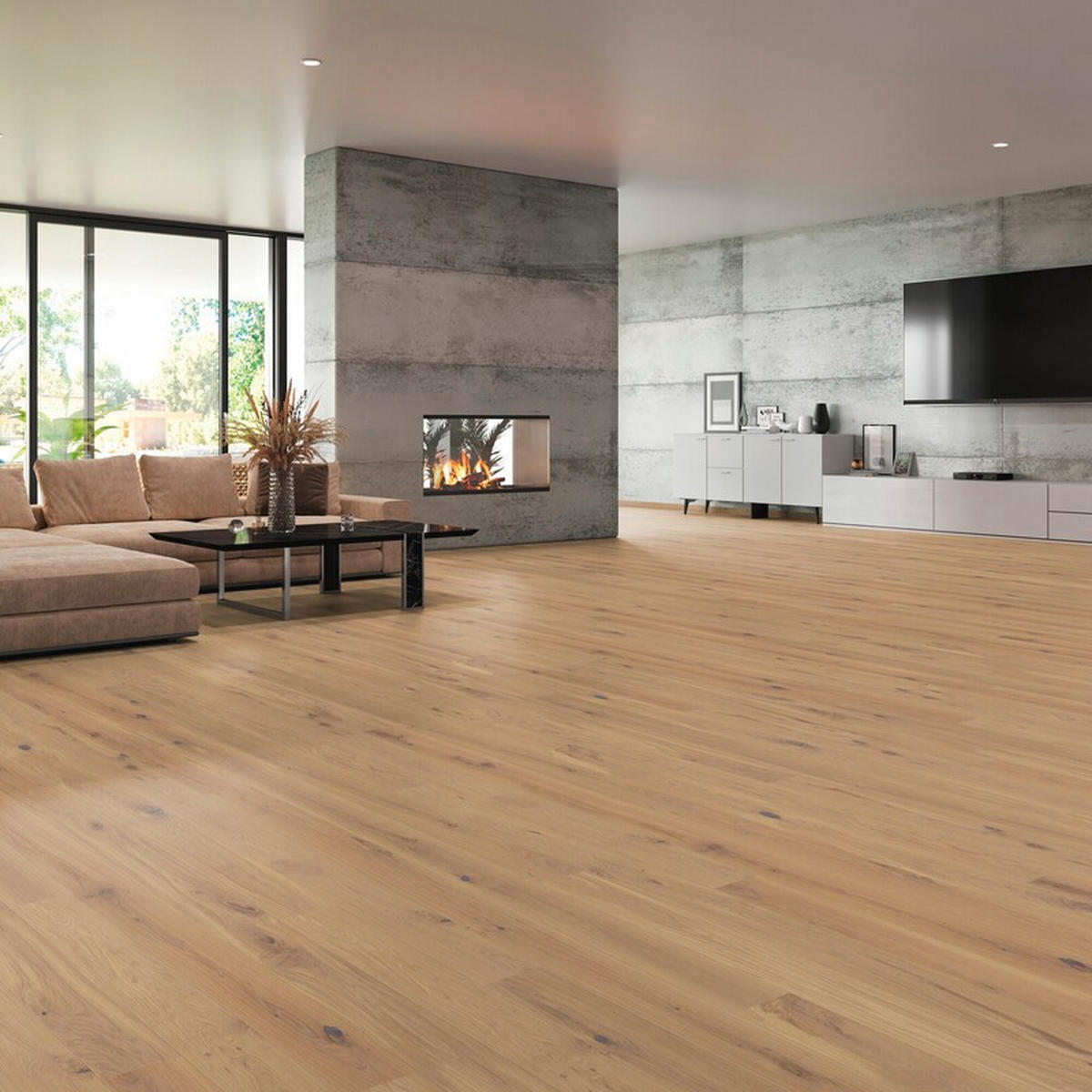 LANDHAUSDIELE Marcanto Trend Eiche Sahara Alpin 100012201  per  m² - Eichefarben, Trend, Holz (220,5/17,6/1,3cm) - Tilo