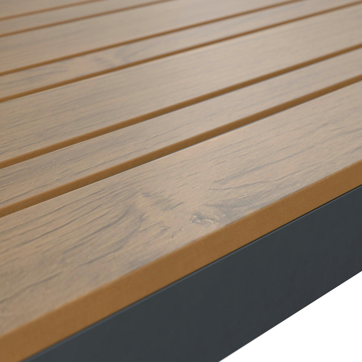 LOUNGEGARNITUR 3-teilig   85/64.5/71.5 cm Stahl  - Dunkelgrau/Naturfarben, MODERN, Kunststoff/Textil (85/64.5/71.5cm) - Ambia Garden