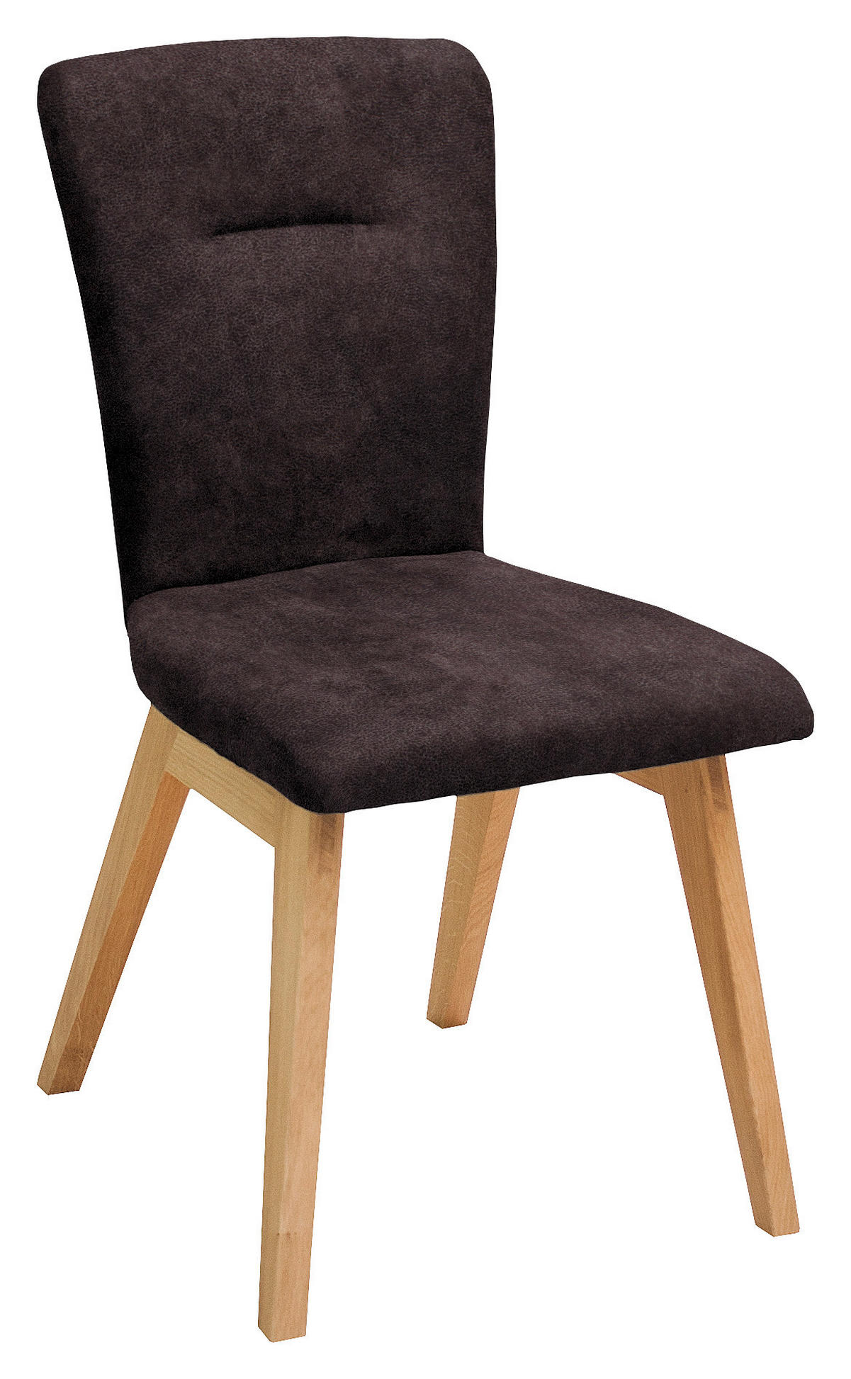 STUHL in Holz, Textil Dunkelbraun  - Dunkelbraun, KONVENTIONELL, Holz/Textil (46/91/66cm) - Dieter Knoll