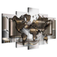 CANVASTAVLA 200/100/1,2 cm  - beige/brun, Basics, trämaterial/textil (200/100/1,2cm) - artgeist