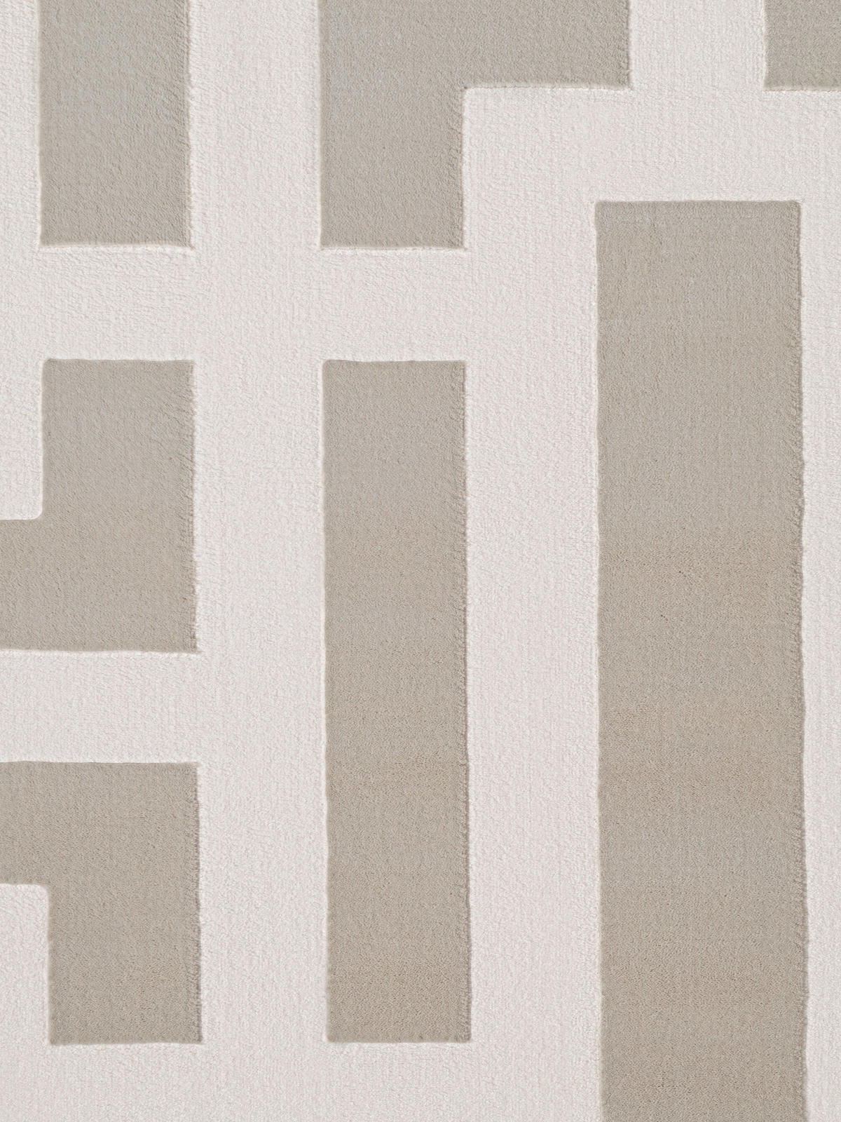 WEBTEPPICH 160/235 cm Perles Creme, Grau  - Creme/Grau, Design, Kunststoff (160/235cm) - Elle Decoration