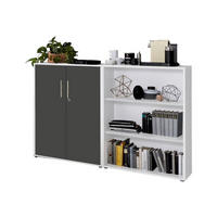 AKTENSCHRANK 168,8/113,6/33 cm  - Anthrazit/Weiß, MODERN, Holzwerkstoff (168,8/113,6/33cm) - MID.YOU