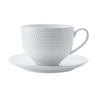 ŠÁLEK A PODŠÁLEK NA ČAJ  - Basics, keramika (220ml) - Maxwell & Williams