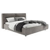 POLSTERBETT 180/200 cm  in Grau  - Schwarz/Grau, Design, Kunststoff/Textil (180/200cm) - Lomoco