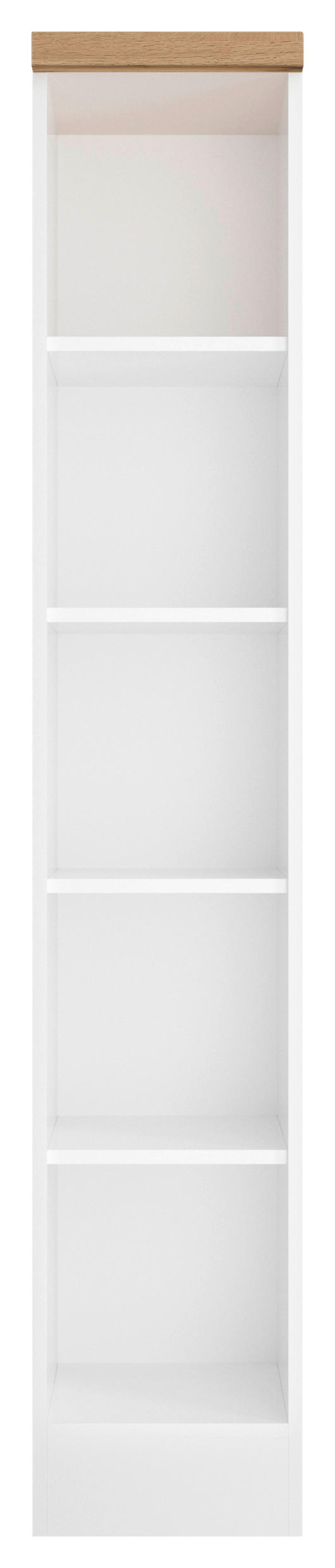 HYLLA i 30/166/60 cm vit, ek Wotan  - vit/ek Wotan, Lifestyle, trämaterial (30/166/60cm) - Held